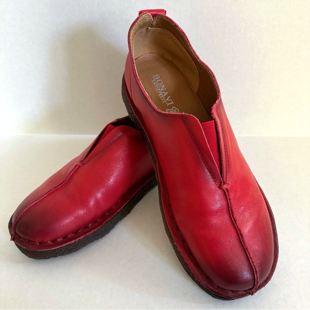 Bonavi Leather Anti Stress Slip On Flats EU 40